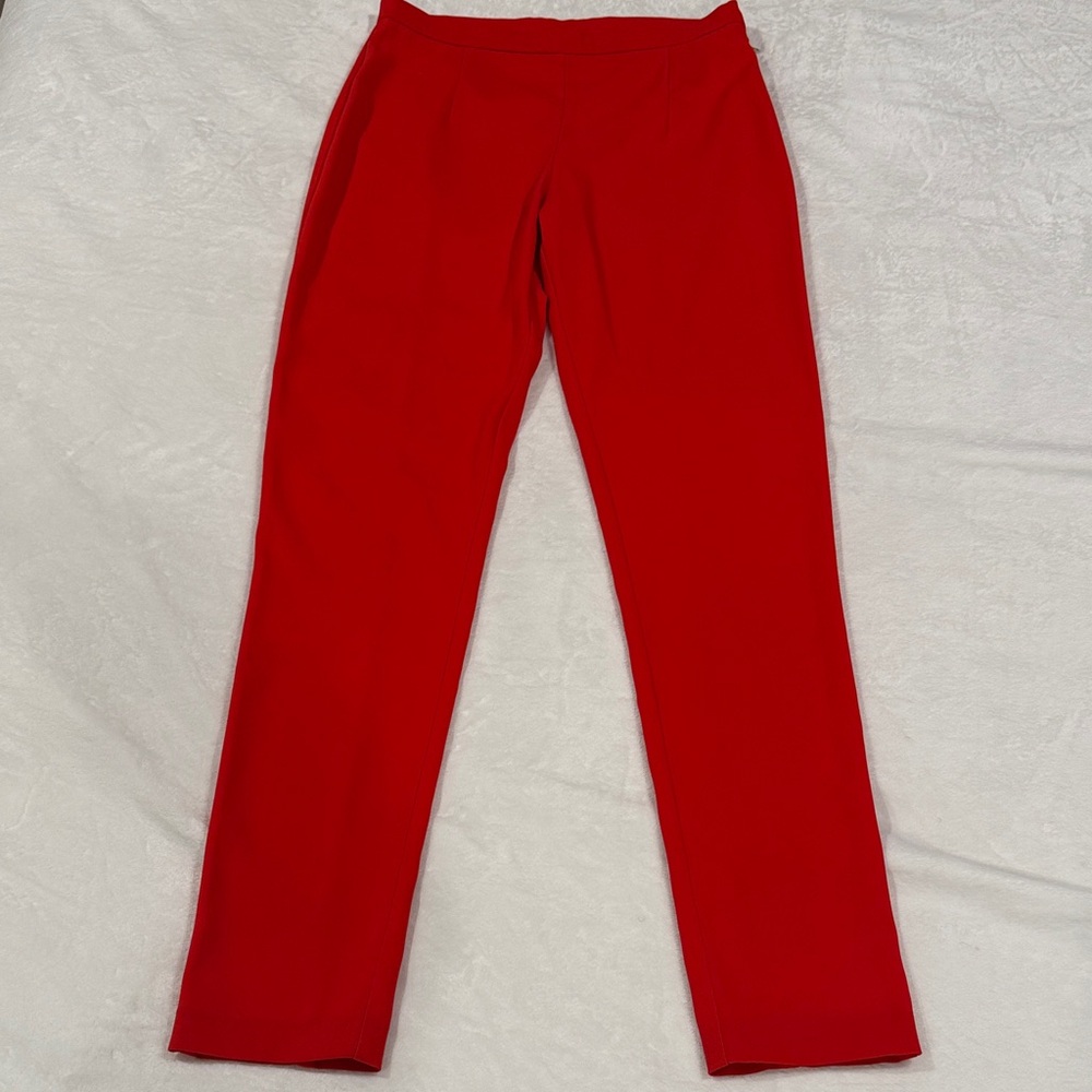 Patrizia Pepe Red Ankle Pants